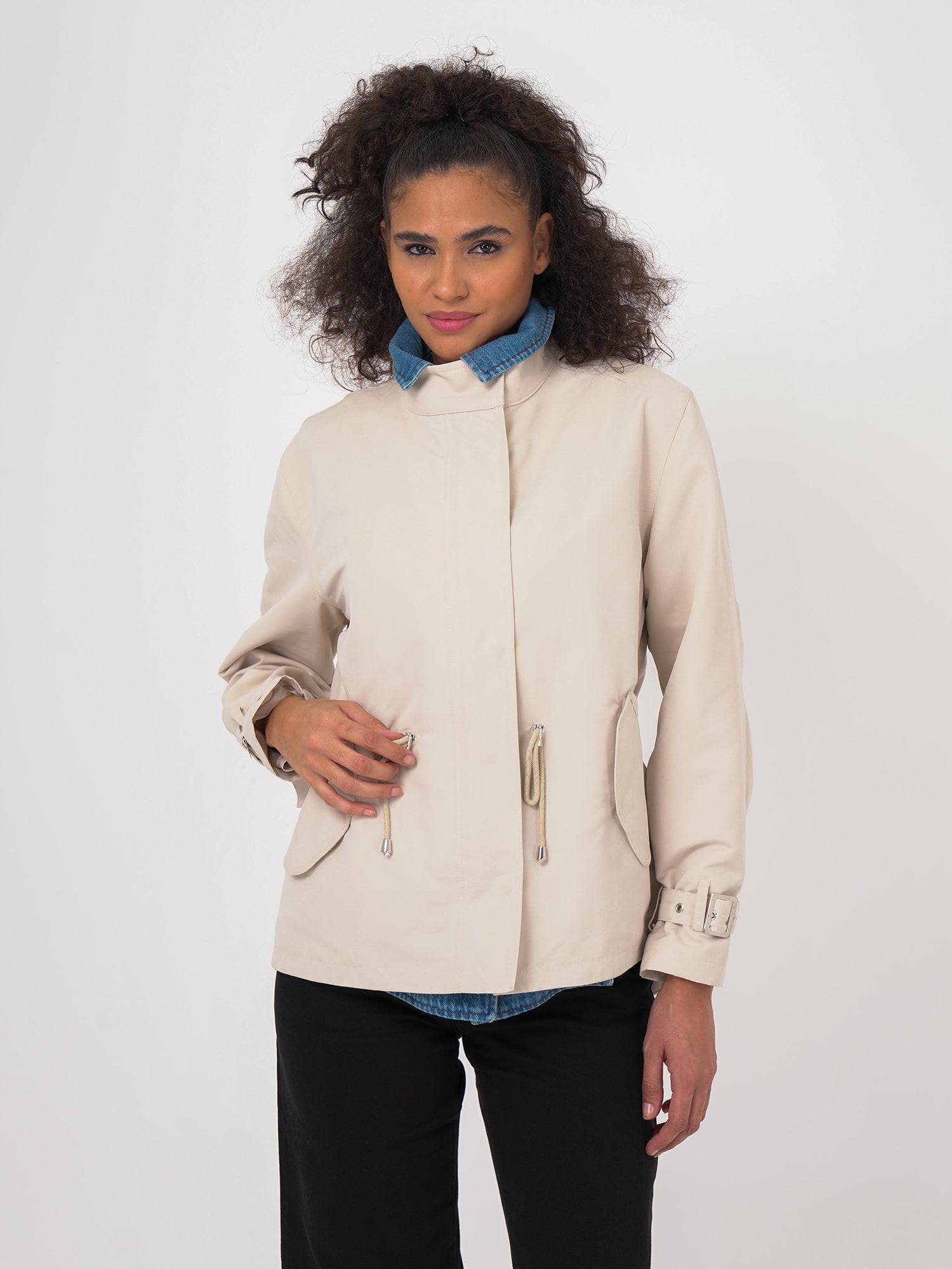 Freshlions Gabardine Short Trenchcoat