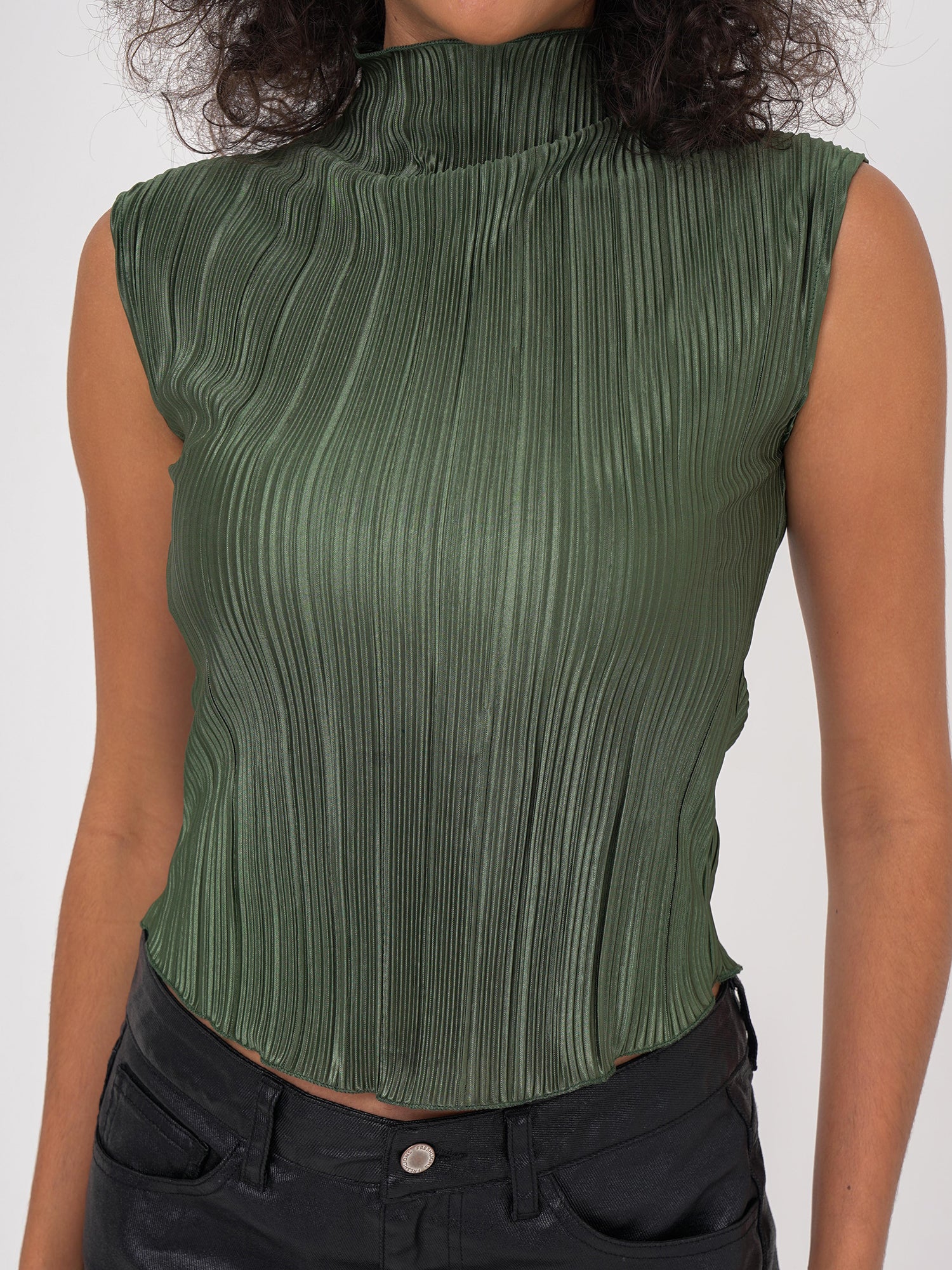 Freshlions Satin Pleated Blouse