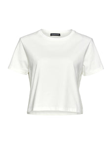 Freshlions Basic Crop Tee in weiss