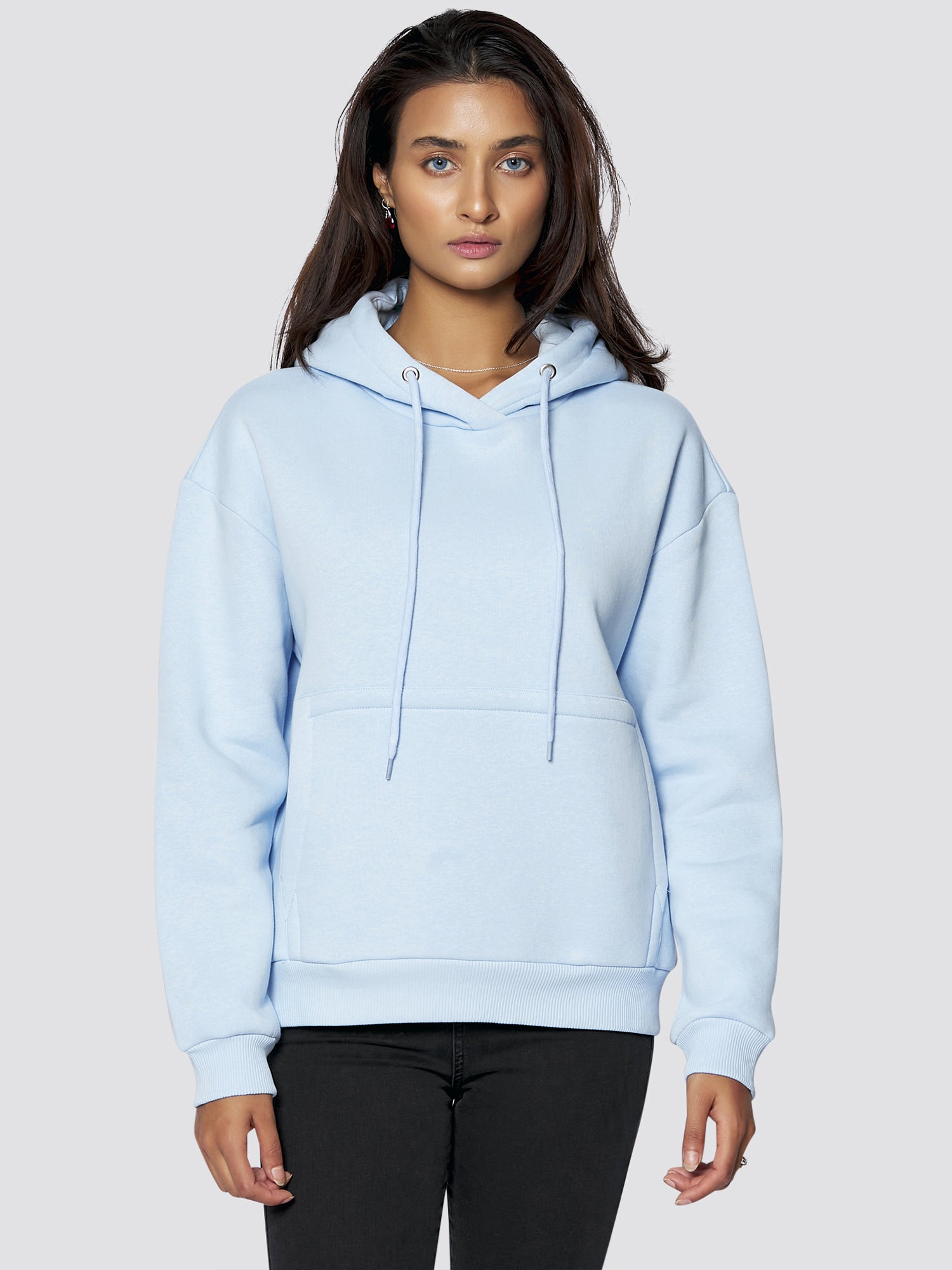 Freshlions Basic Hoodie in hellblau