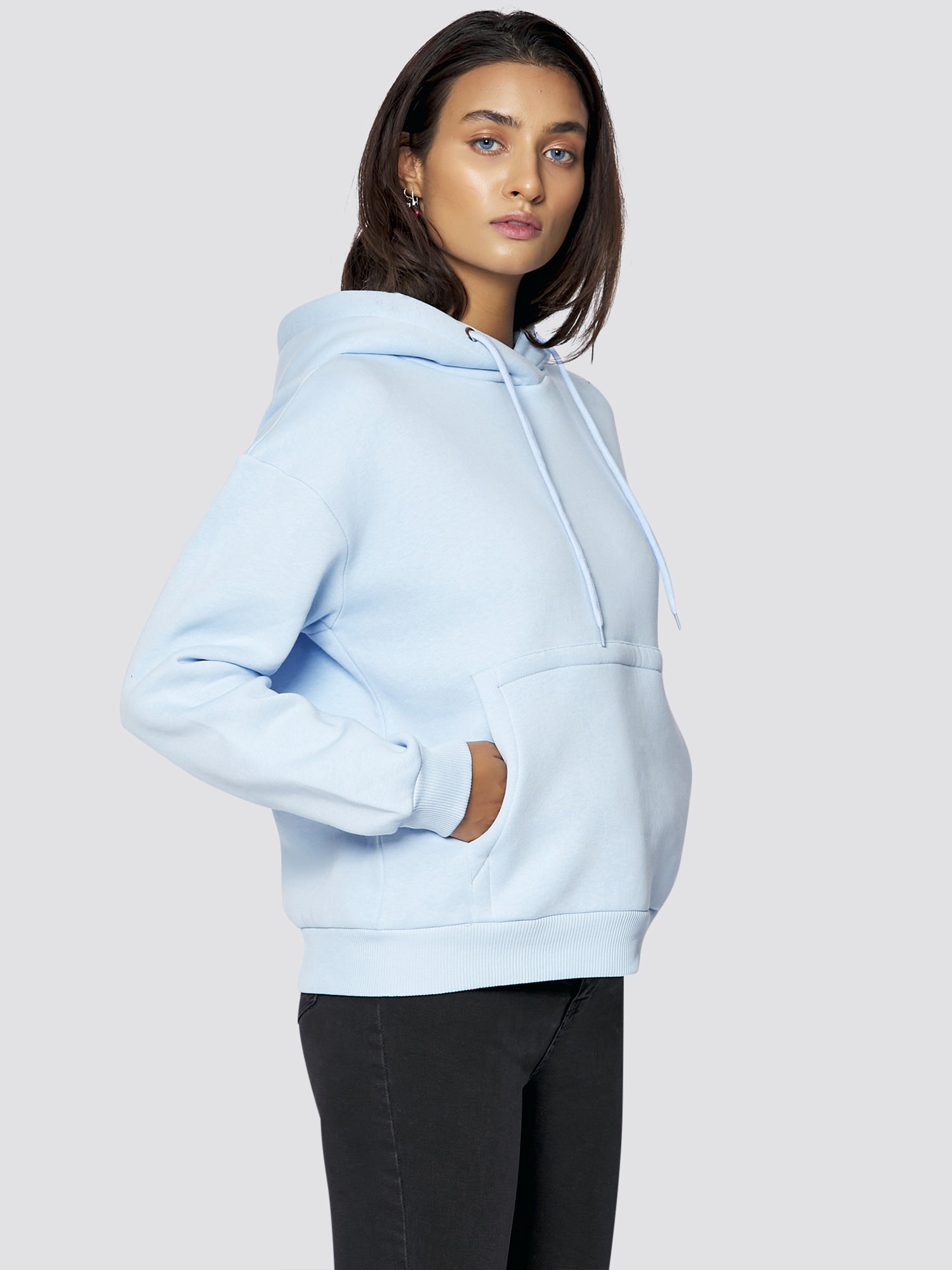 Freshlions Basic Hoodie in hellblau