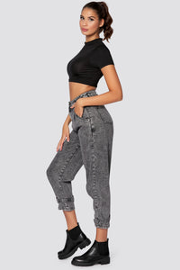 Balloon Fit Jeans in grau