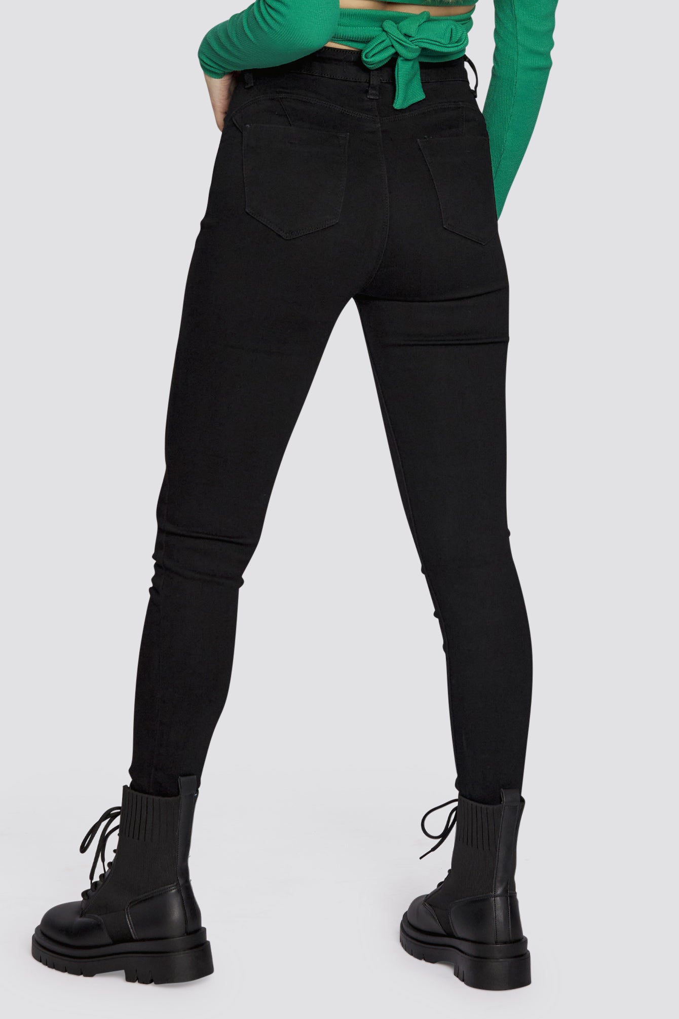 Push up skinny Jeans in Schwarz `Blanca`