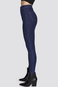 Dunkelblaue Jegging Jeans 'Leony'