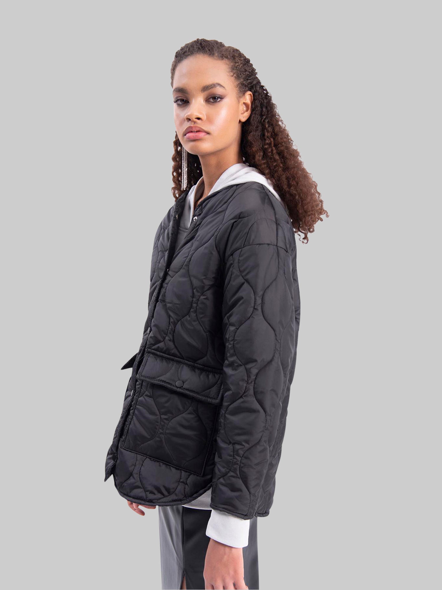 Freshlions Steppjacke mit Druckknopfverschluss