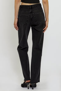 Freshlions schwarze Mom Jeans