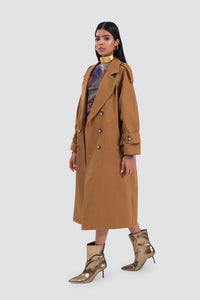 Freshlions Langer Trenchcoat Mantel