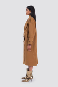 Freshlions Langer Trenchcoat Mantel