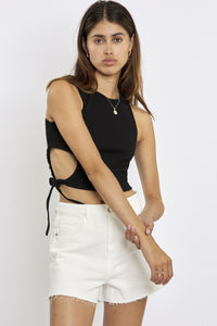 Freshlions Geripptes Crop Top