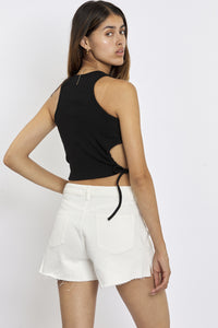 Freshlions Geripptes Crop Top