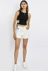 Freshlions Geripptes Crop Top