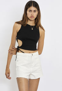 Freshlions Geripptes Crop Top