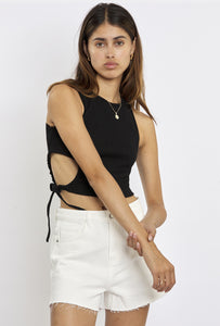 Freshlions Geripptes Crop Top