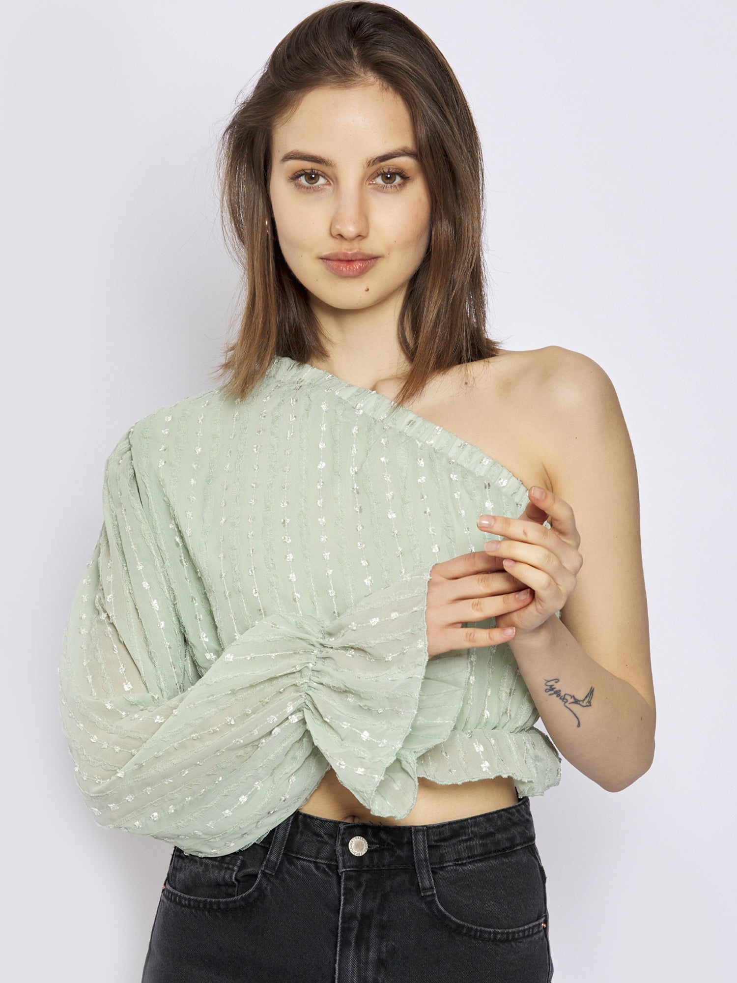 One Shoulder Bluse