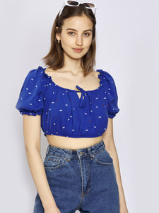 Crop Top Geblümt