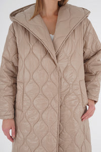 Freshlions Puffer Hooded Long Jacket