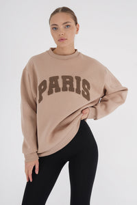 Freshlions Paris Embroidery Oversize Sweater