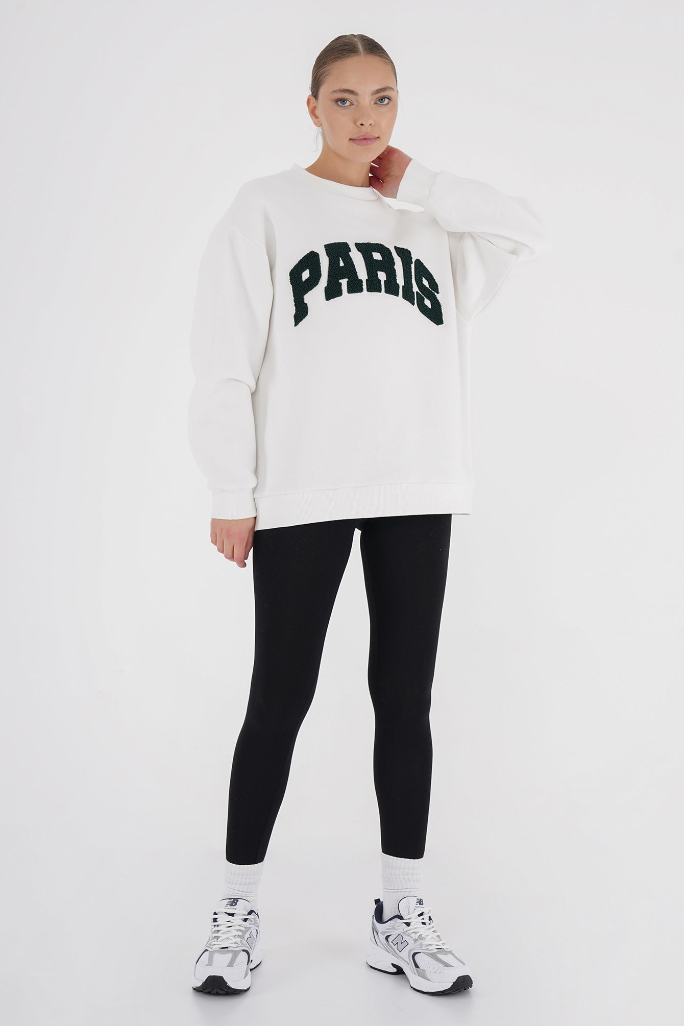 Freshlions Paris Embroidery Oversize Sweater