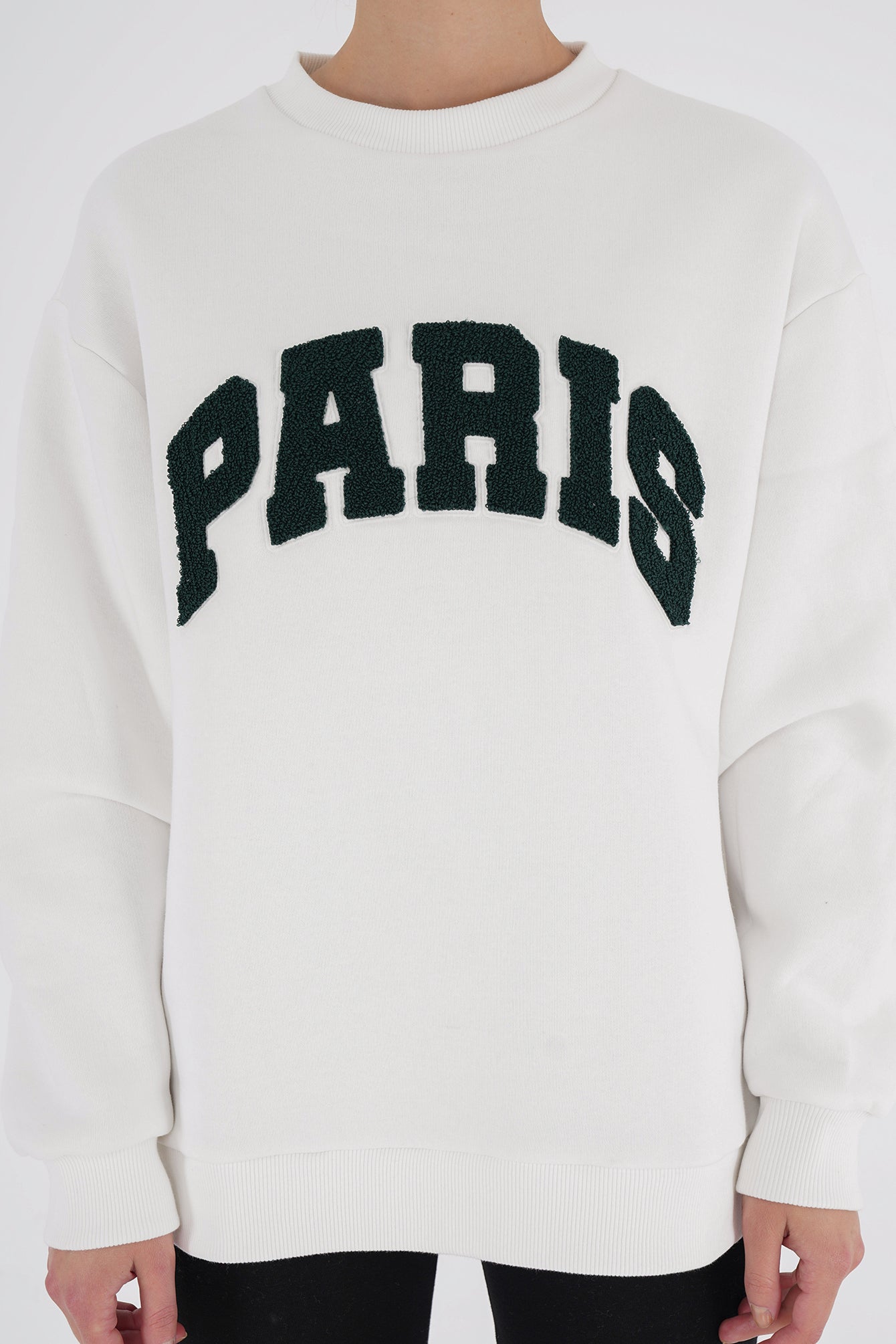 Freshlions Paris Embroidery Oversize Sweater