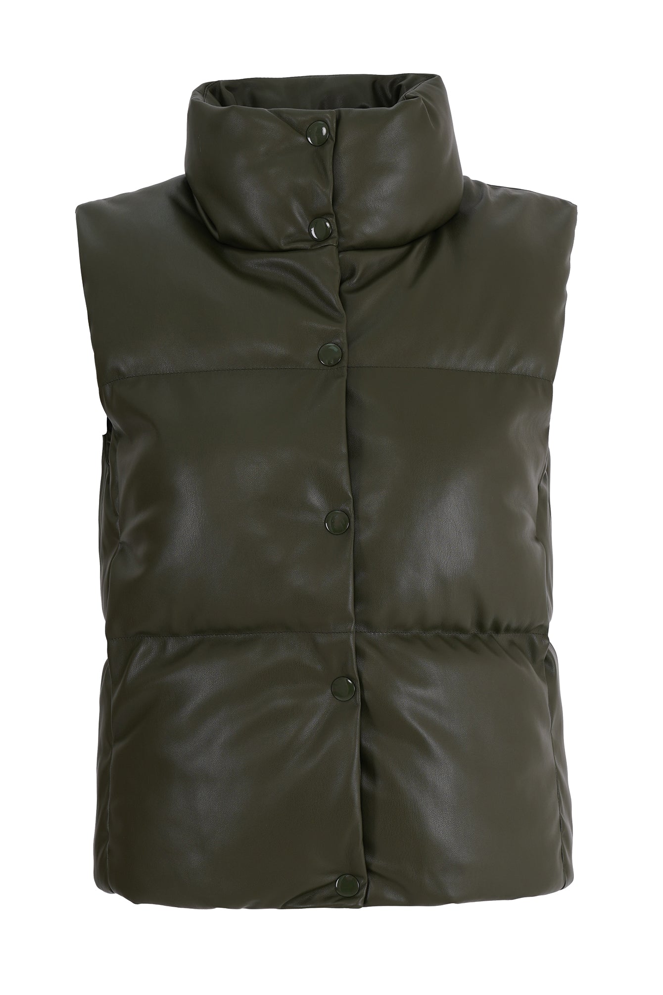 Freshlions Leather Puffer Vest