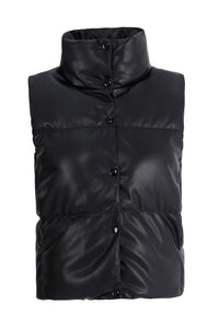 Freshlions Leather Puffer Vest