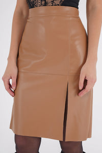 Freshlions Leather Midi Skirt