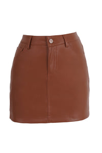 Freshlions Leather Mini Skirt