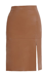 Freshlions Leather Midi Skirt