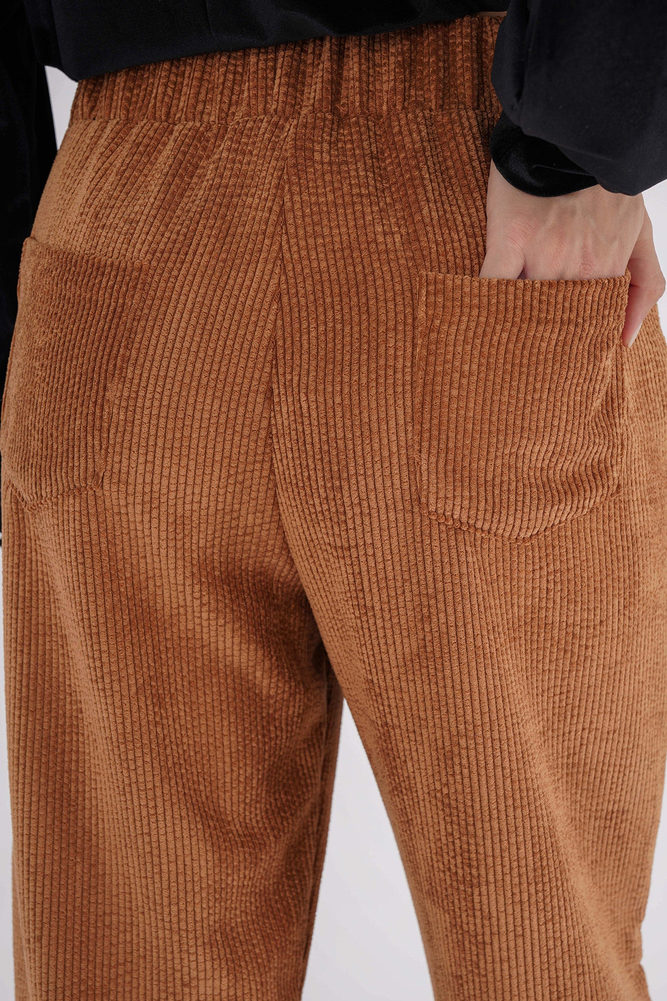 Freshlions Elastic Waist Corduroy Trousers