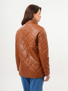 Freshlions Quilted Leather Coat