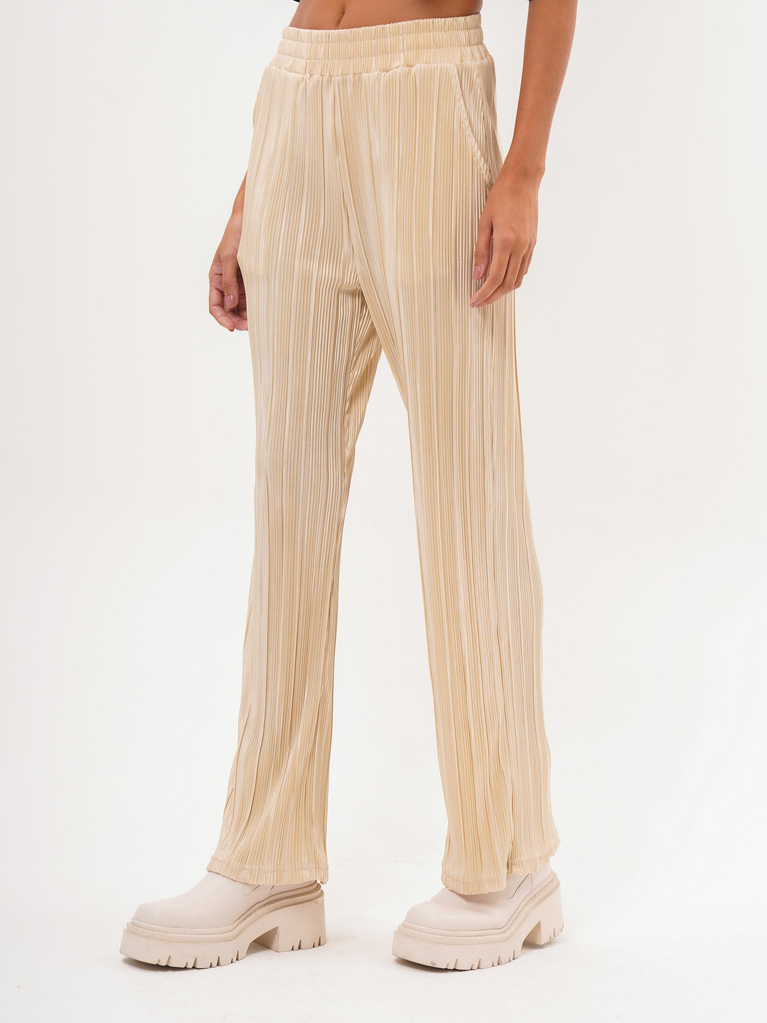 Freshlions Satin Pleated Trousers