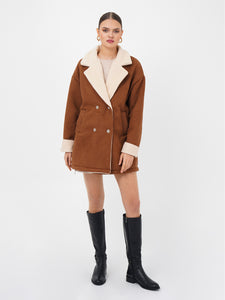 Freshlions Suede Button Coat