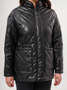 Freshlions Quilted Leather Coat