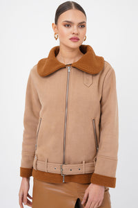 Freshlions Suede Zipper Coat