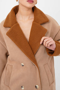 Freshlions Suede Button Coat