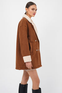 Freshlions Suede Button Coat