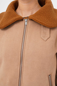 Freshlions Suede Zipper Coat