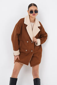 Freshlions Suede Button Coat