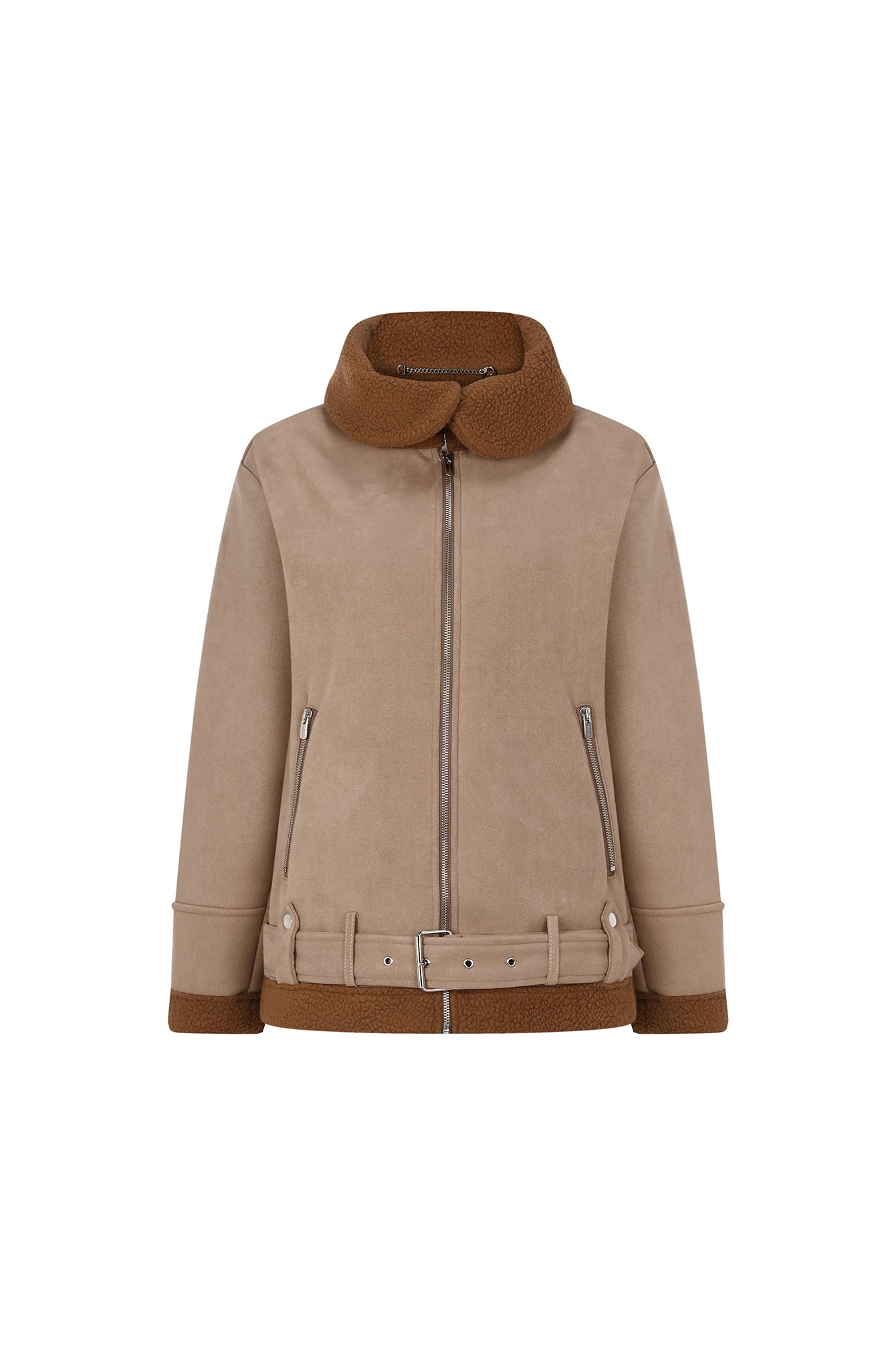 Freshlions Suede Zipper Coat