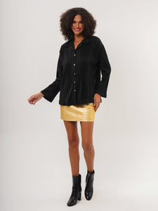 Freshlions Satin Pleated Shirt