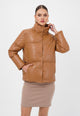 Olena faux leather jacket