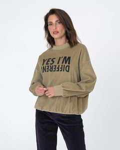 Corduroy Printed Sweatshirt Amalia