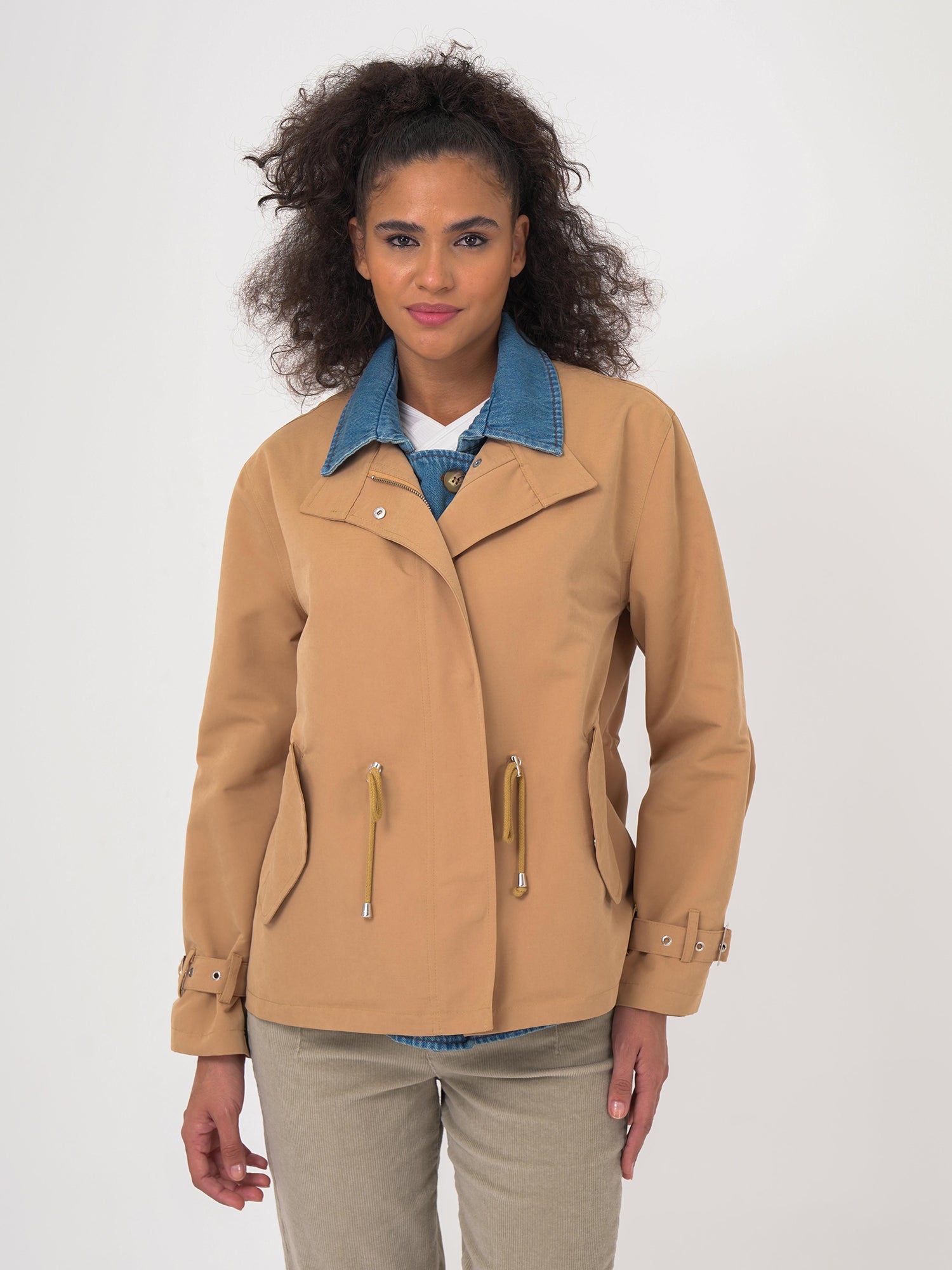 Freshlions Gabardine Short Trenchcoat