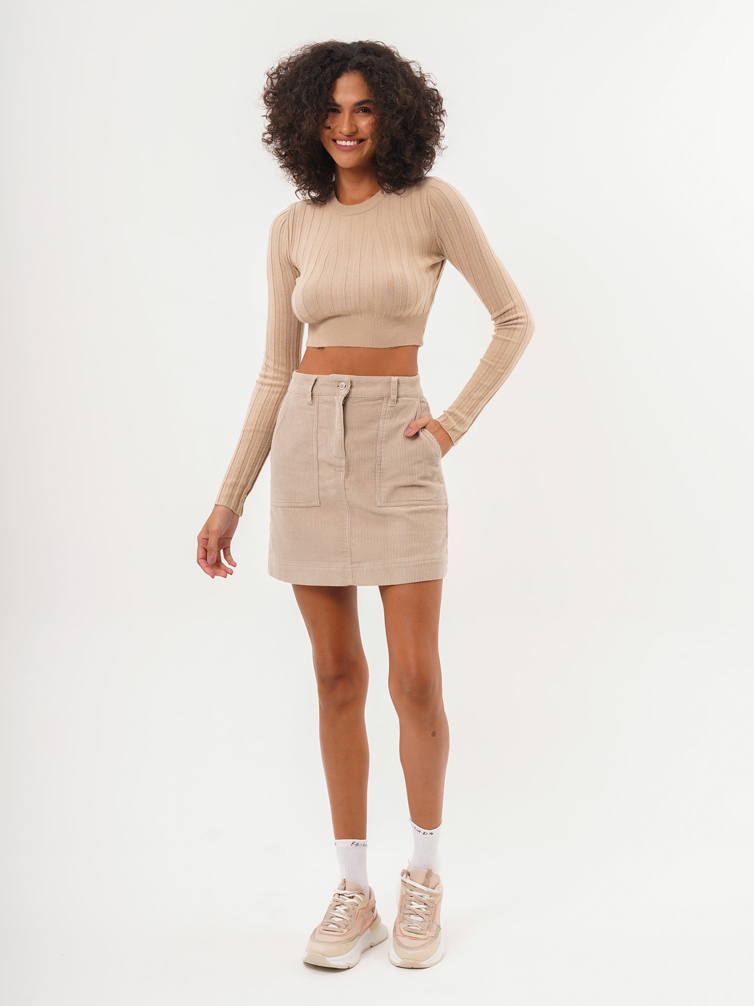 Freshlions Corduroy Mini Skirt